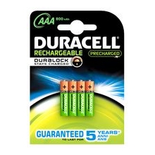 DURACELL baterie nabíjecí STAY.CHARGED 850mAh AAA/HR03 ;BL4