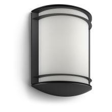 PHILIPS Antelope 4000K wall lantern black 1x6W