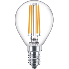 Philips  LED kapka filament E14 náhrada za 60W 2700K 7W