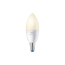 PHILIPS WiZ LED candle B37 4.9W/40W E14 2700K 470lm Dim